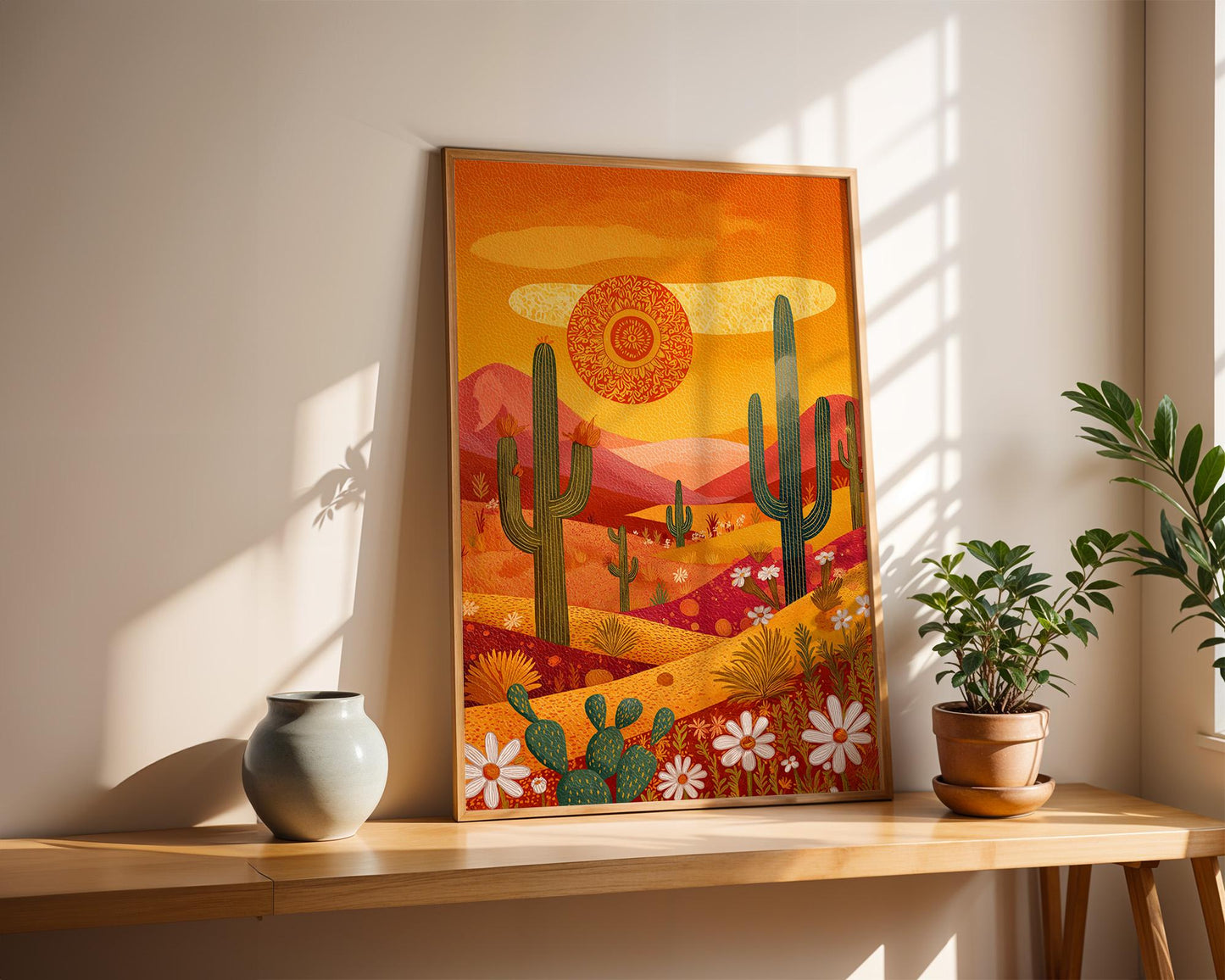 Dopamine Decor | Boho Retro Sunset Poster