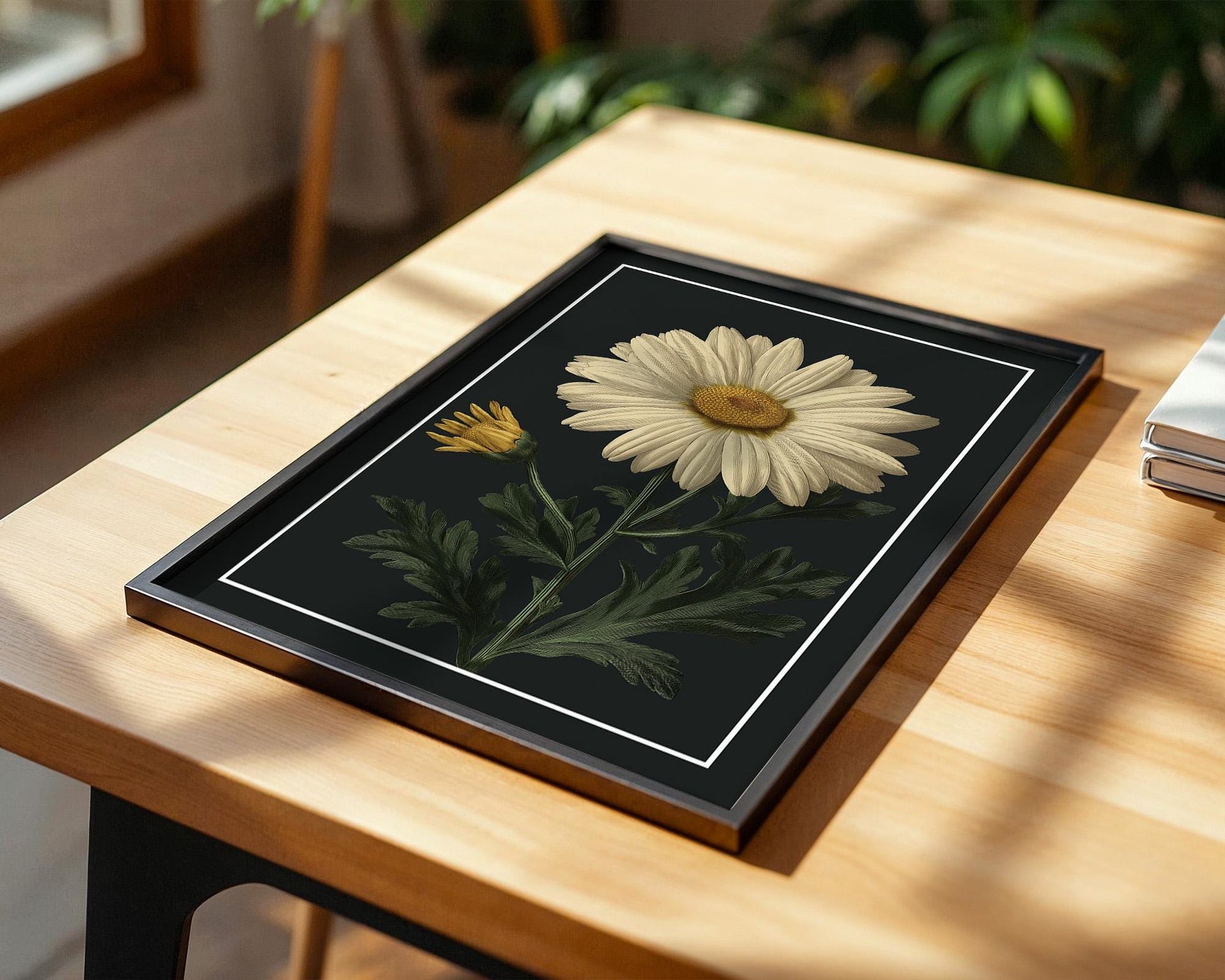 Flower Wall Decor | White Daisy Floral Poster