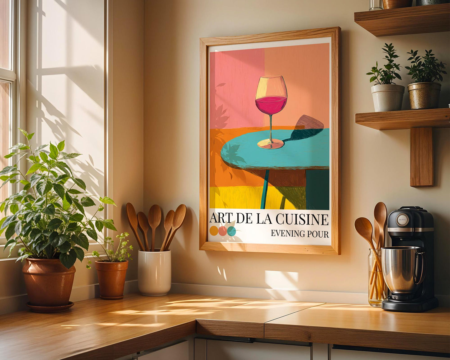 Kitchen Wall Art | Wine Wall Art Print