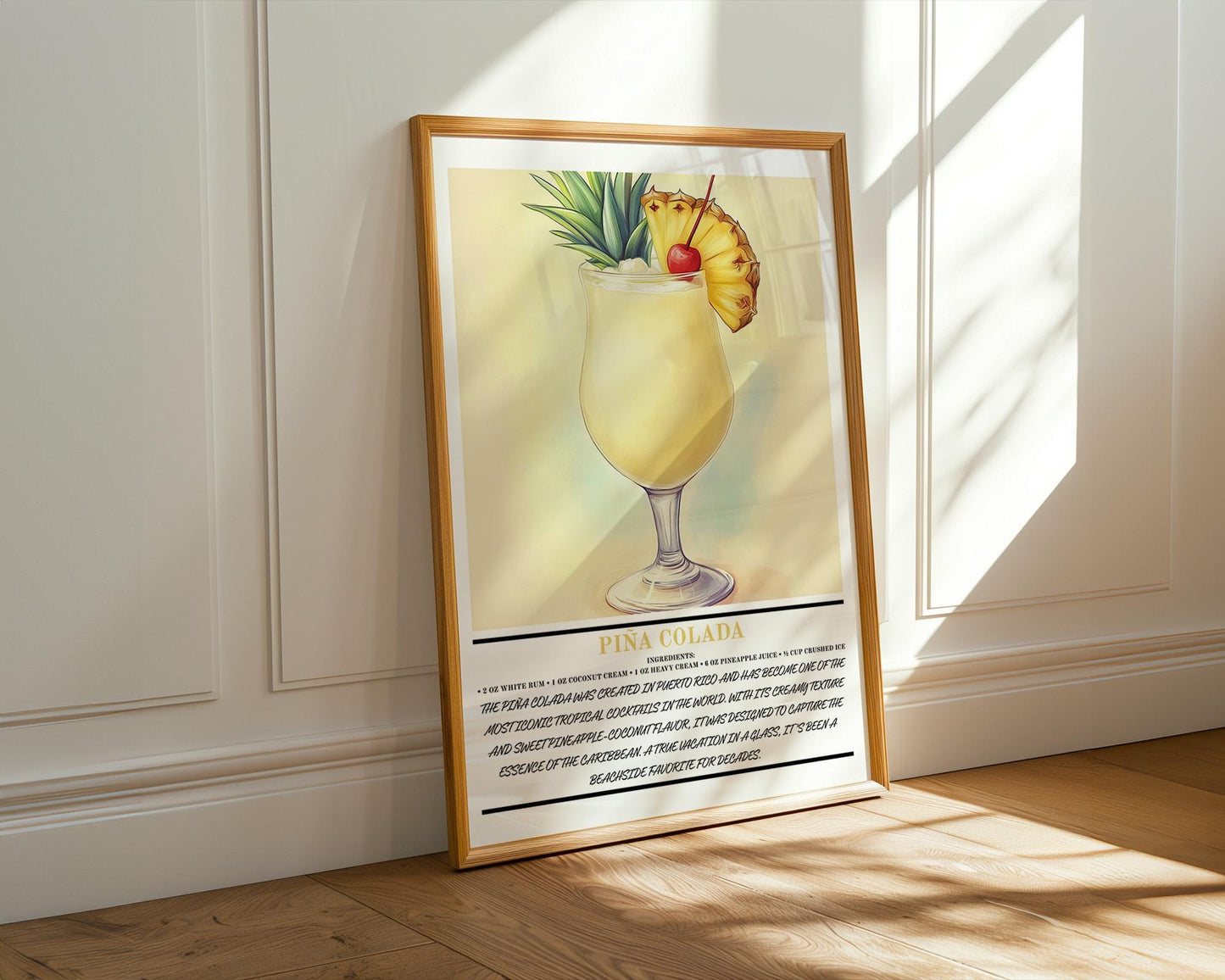 Kitchen Wall Art | Piña Colada Wall Art
