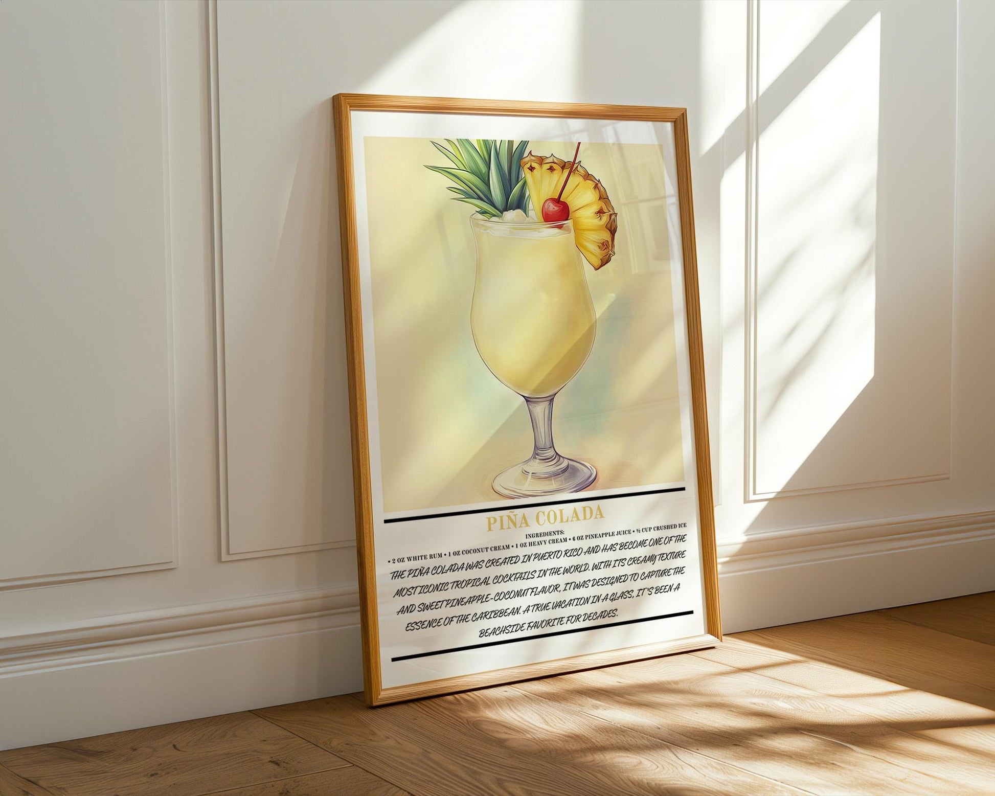 Kitchen Wall Art | Piña Colada Wall Art