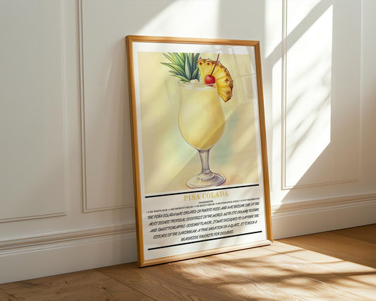 Kitchen Wall Art | Piña Colada Wall Art