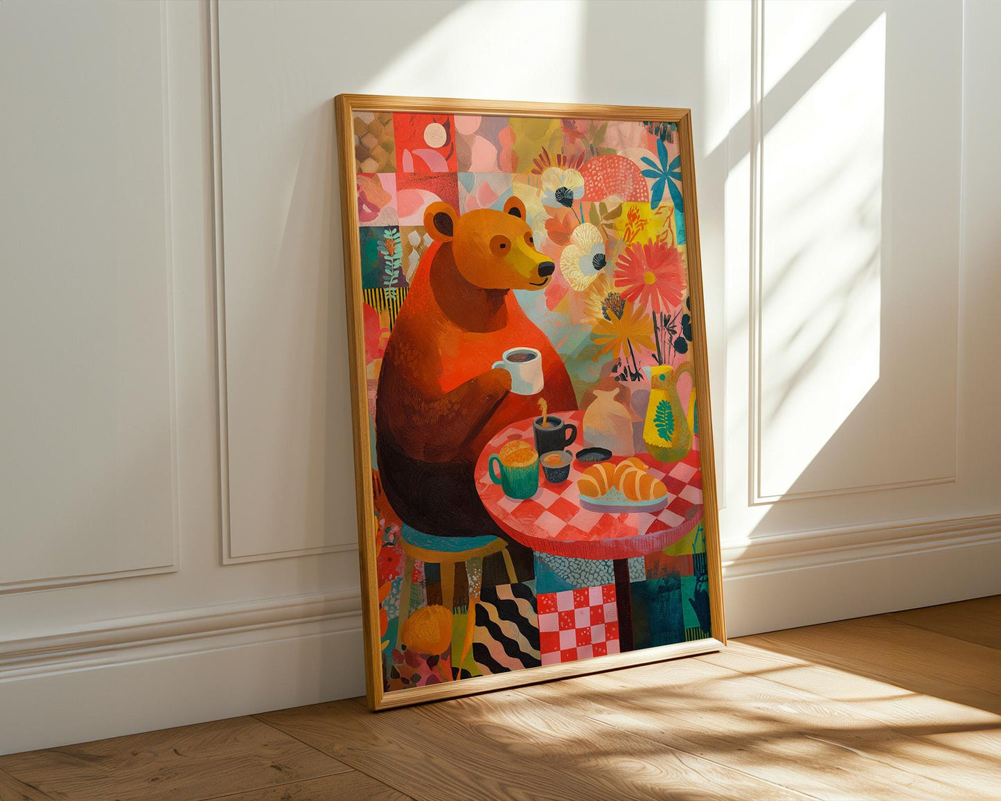 Dopamine Decor | Abstract Bear Decor