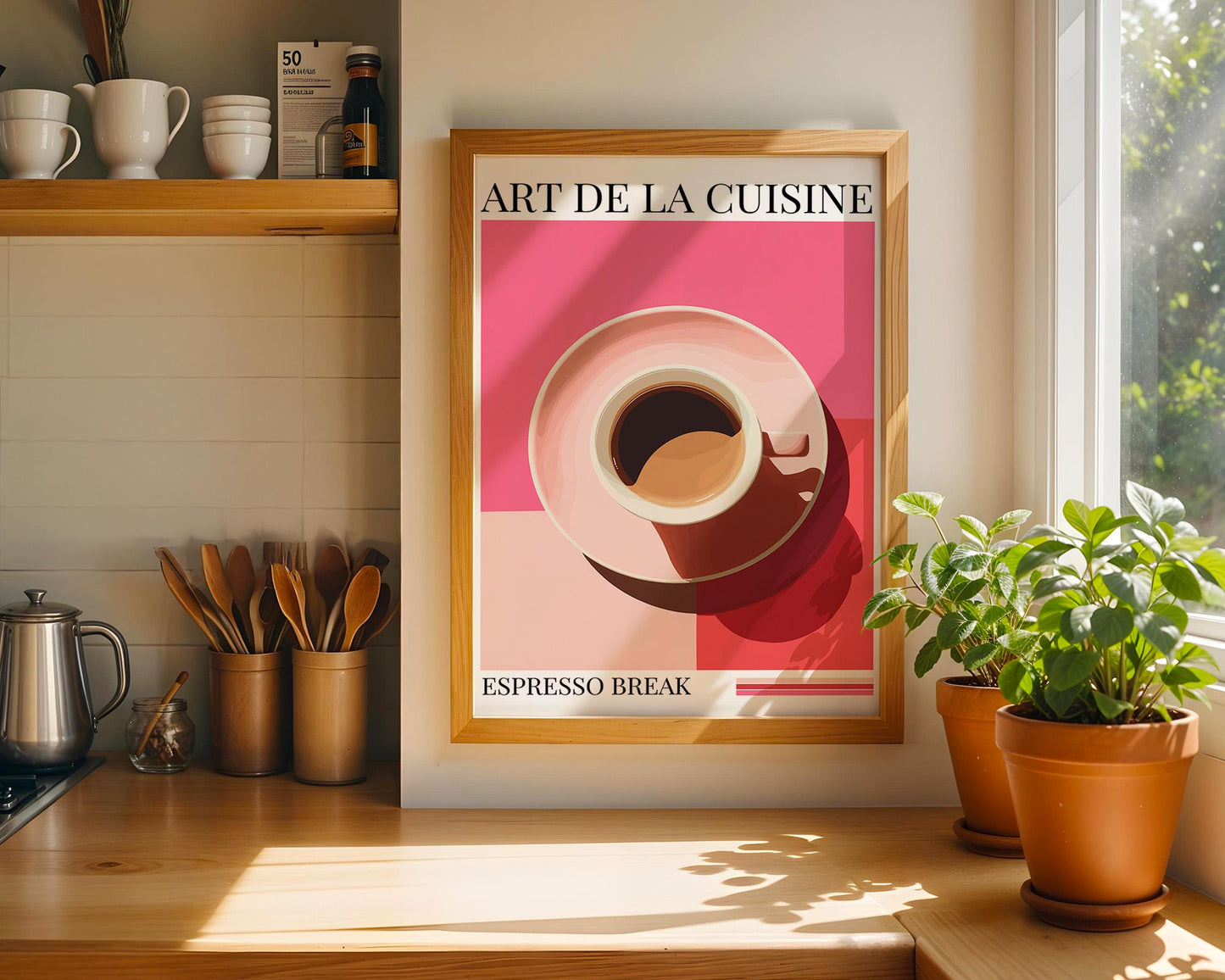 Kitchen Wall Art | Bold Espresso Print