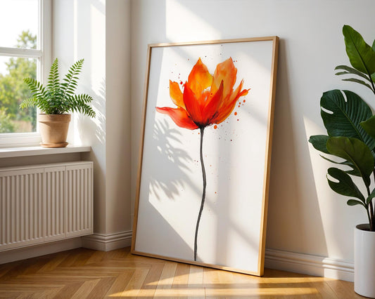 Flower Wall Decor | Watercolor Floral Poster