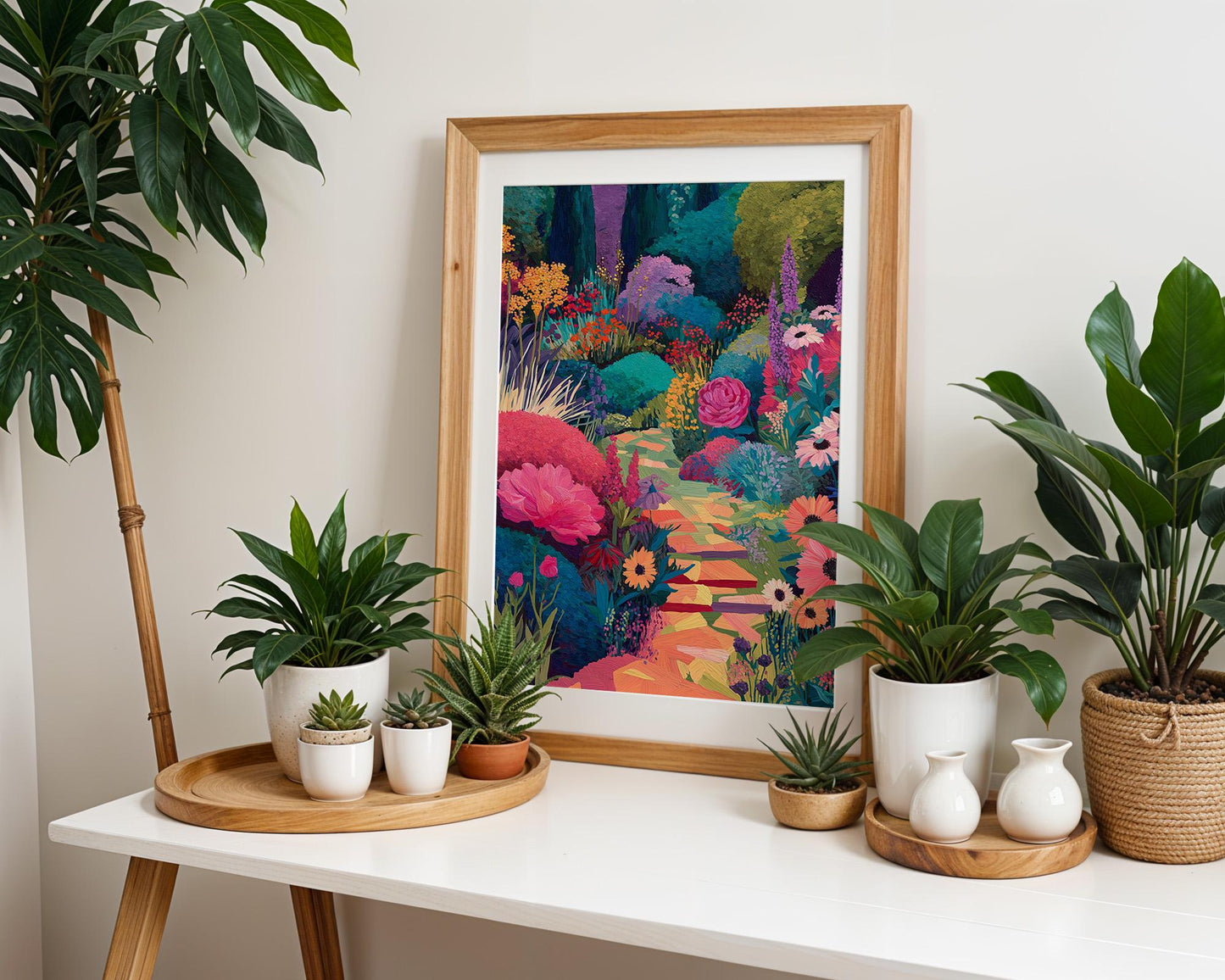 Maximalist Garden Wall Art | Retro Floral Print