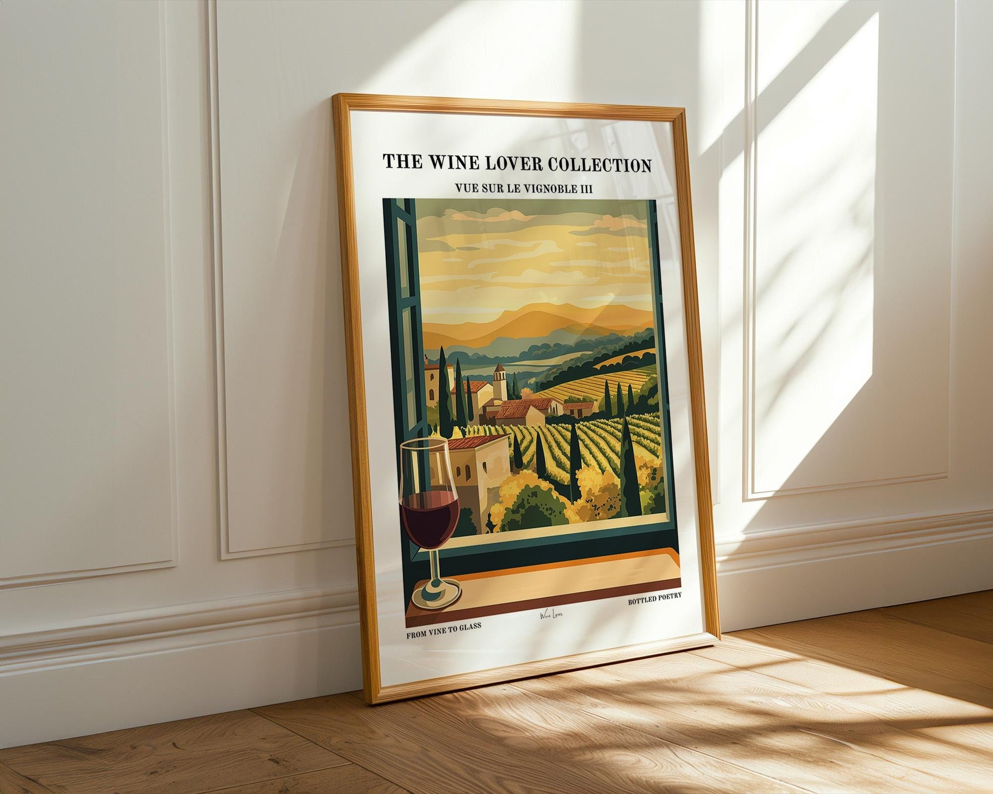 Kitchen Wall Art | Vineyard Window View