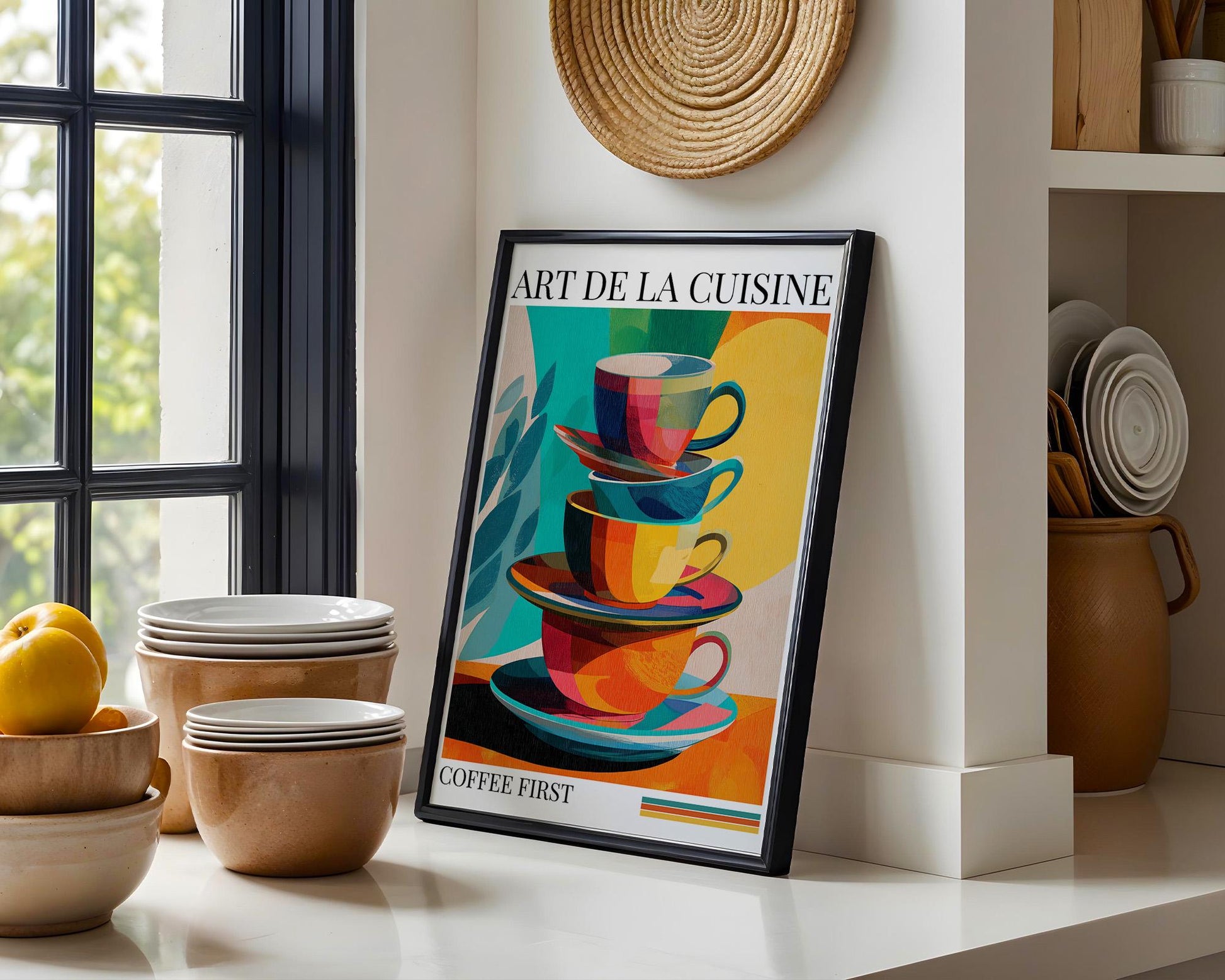 Kitchen Wall Art | Tea Cup Decor