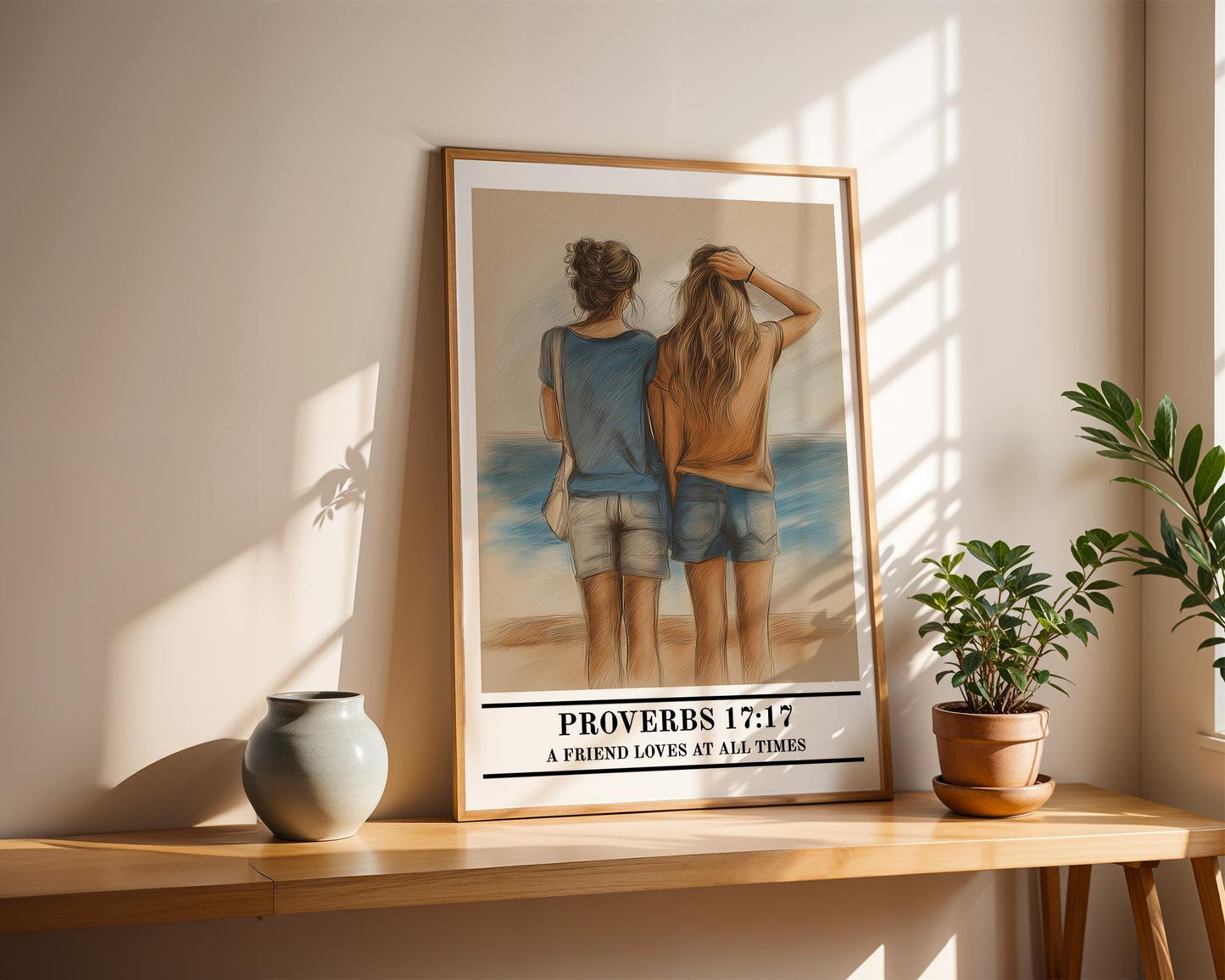 Christian Wall Art | Proverbs 17:17 Print