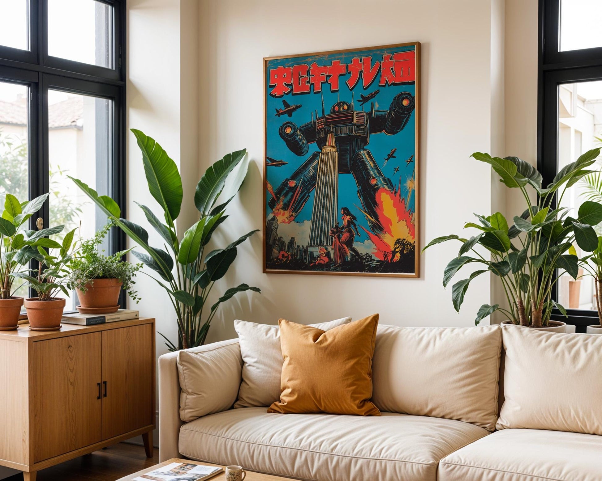 Japanese Wall Art | Retro Mecha Anime Poster