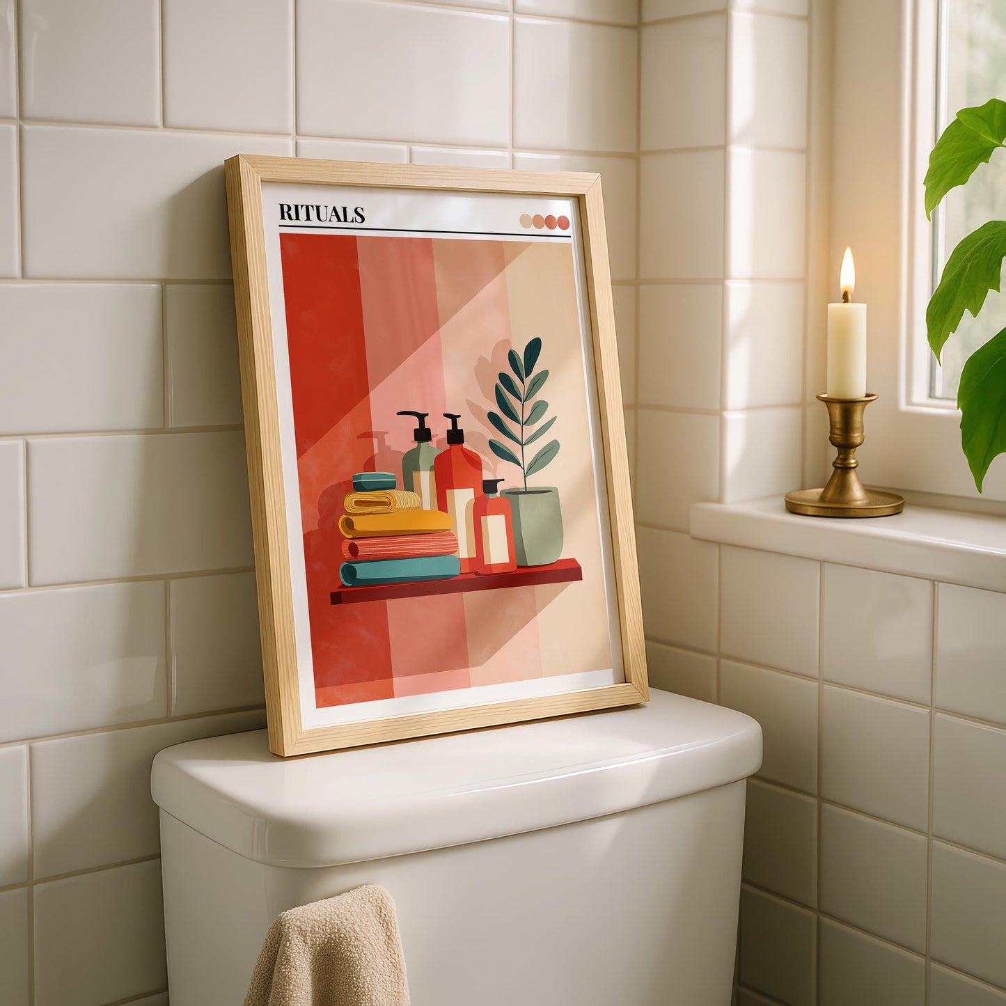 Bathroom Wall Art | Bold Maximalist Print