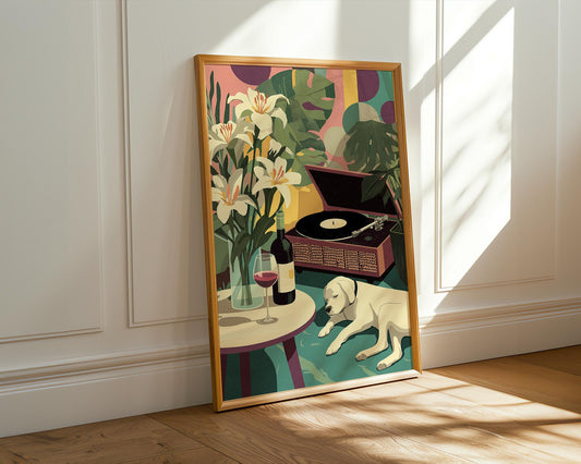 Dopamine Decor | Retro Abstract Floral