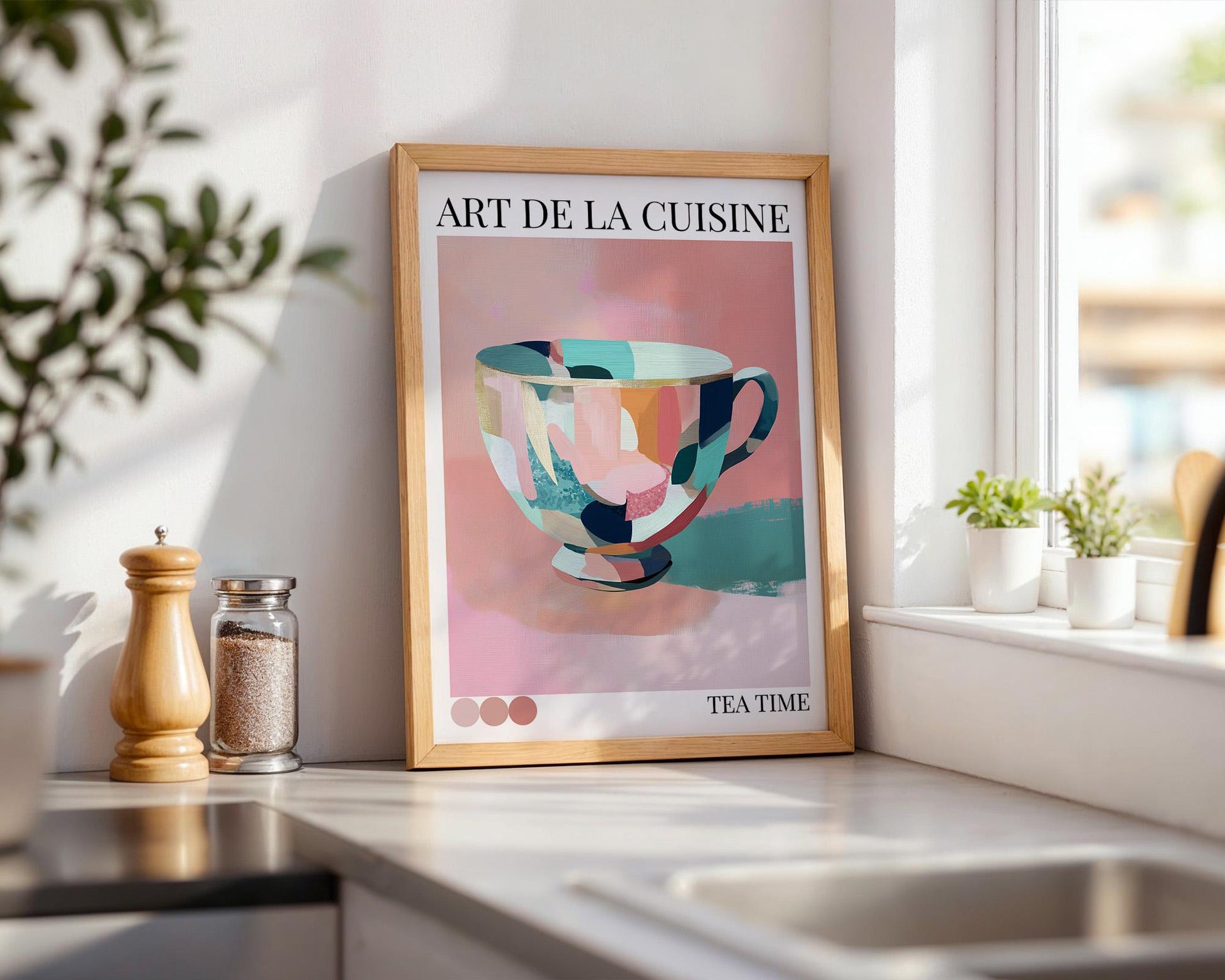 Kitchen Wall Art | Colourful Coffee Print