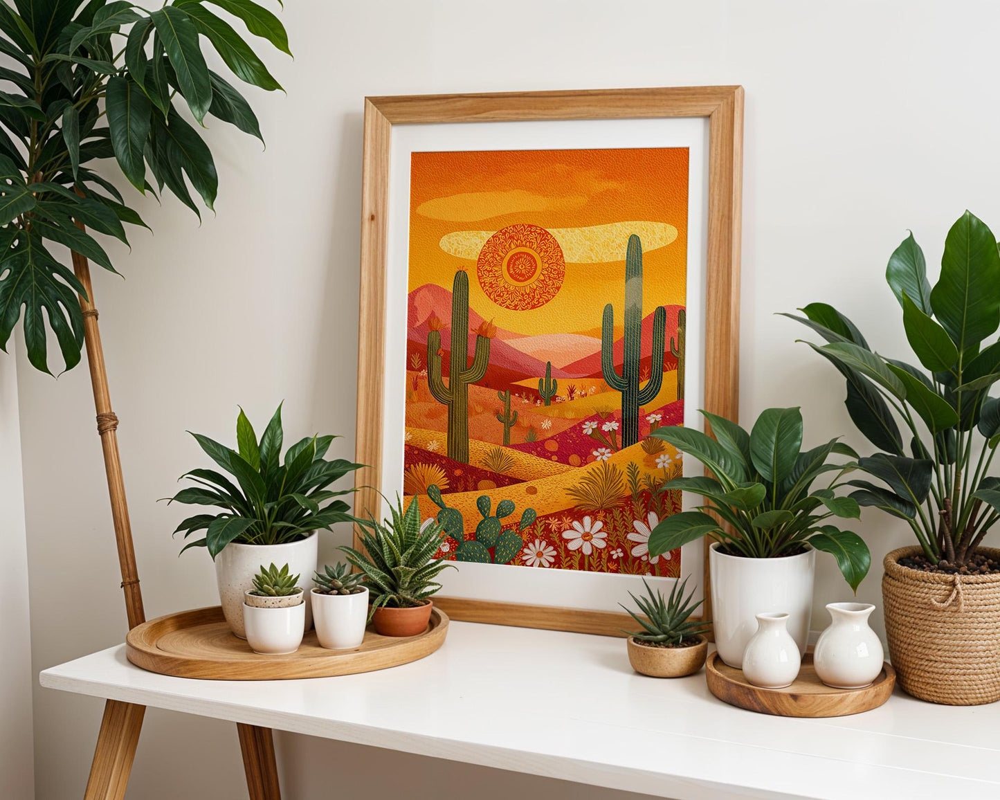 Dopamine Decor | Boho Retro Sunset Poster