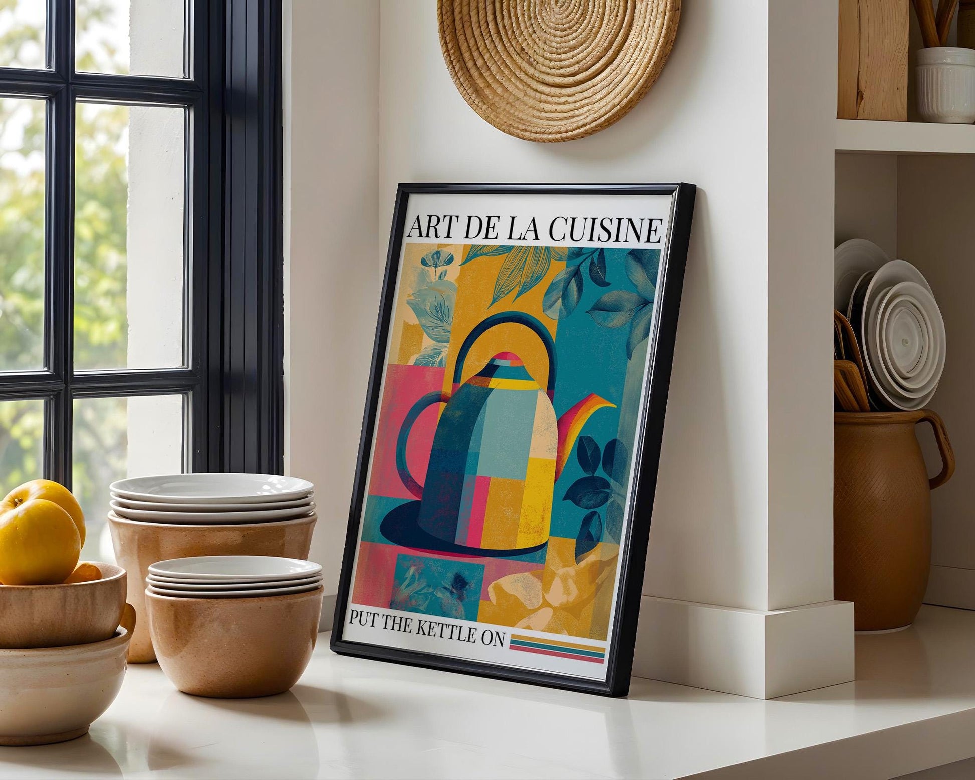 Kitchen Wall Art | Coffee Tea Kettle Art