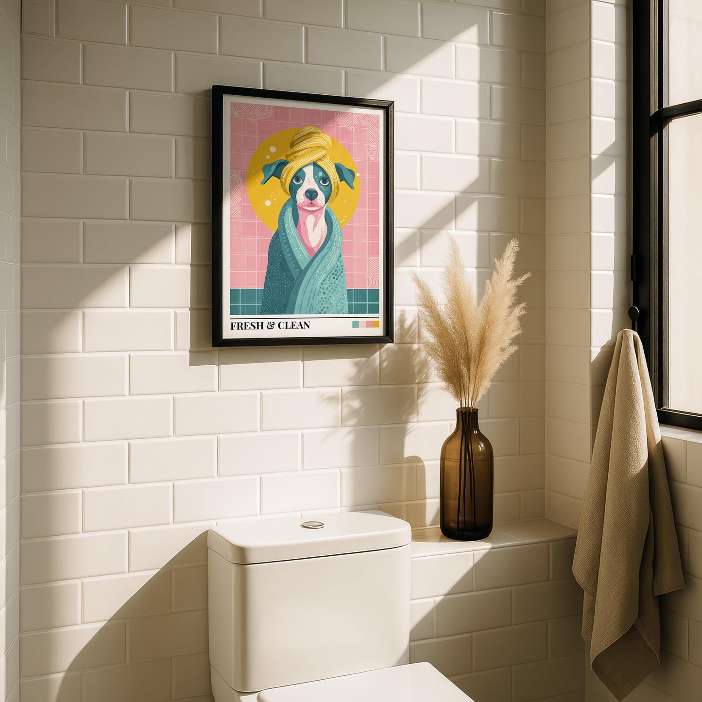 Bathroom Wall Art | Dog Bathroom Decor