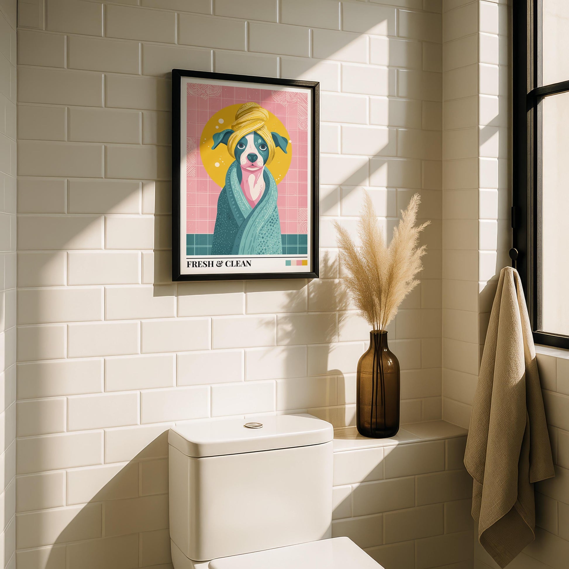 Bathroom Wall Art | Dog Bathroom Decor
