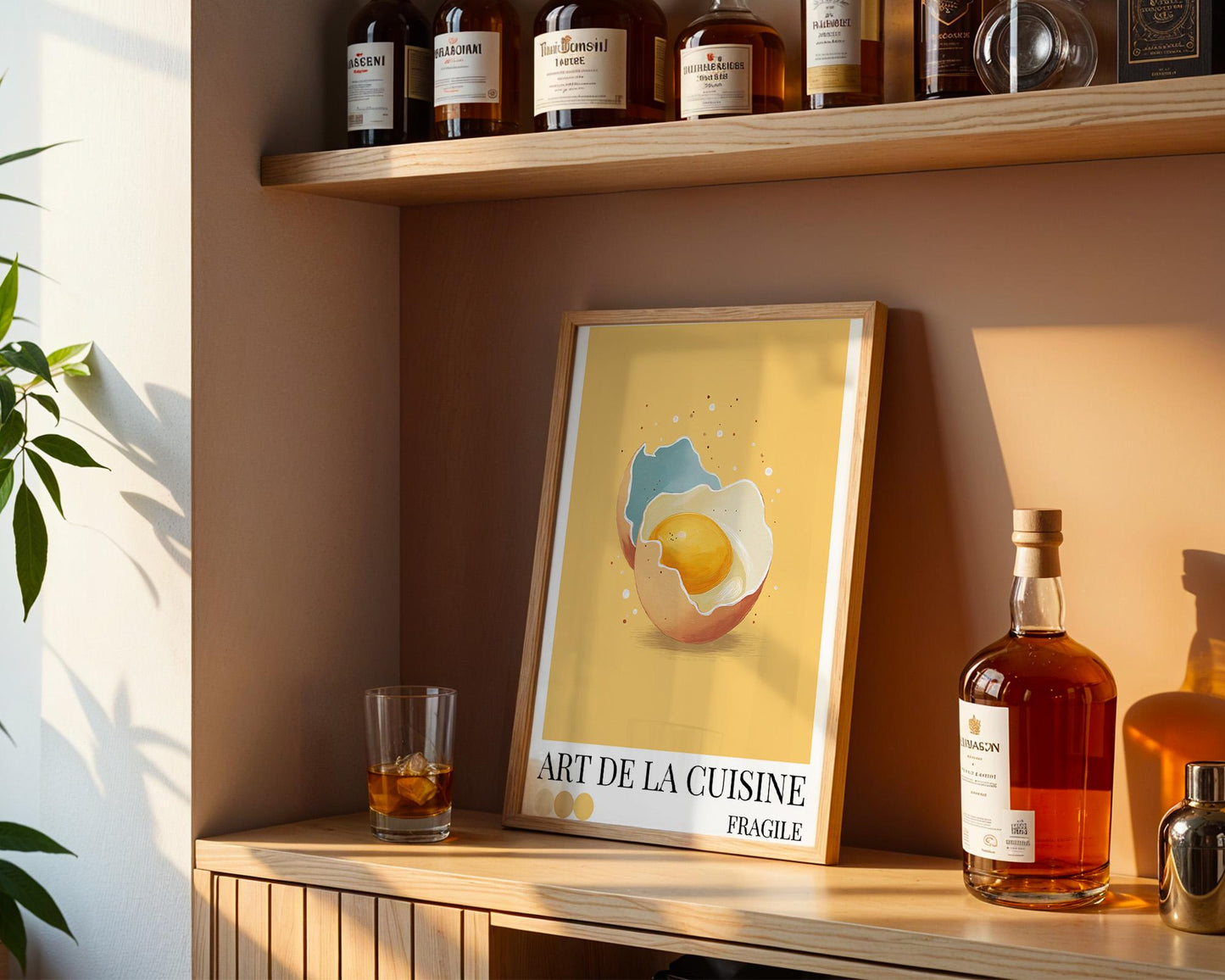 Kitchen Wall Art | Cracked Egg Art Print