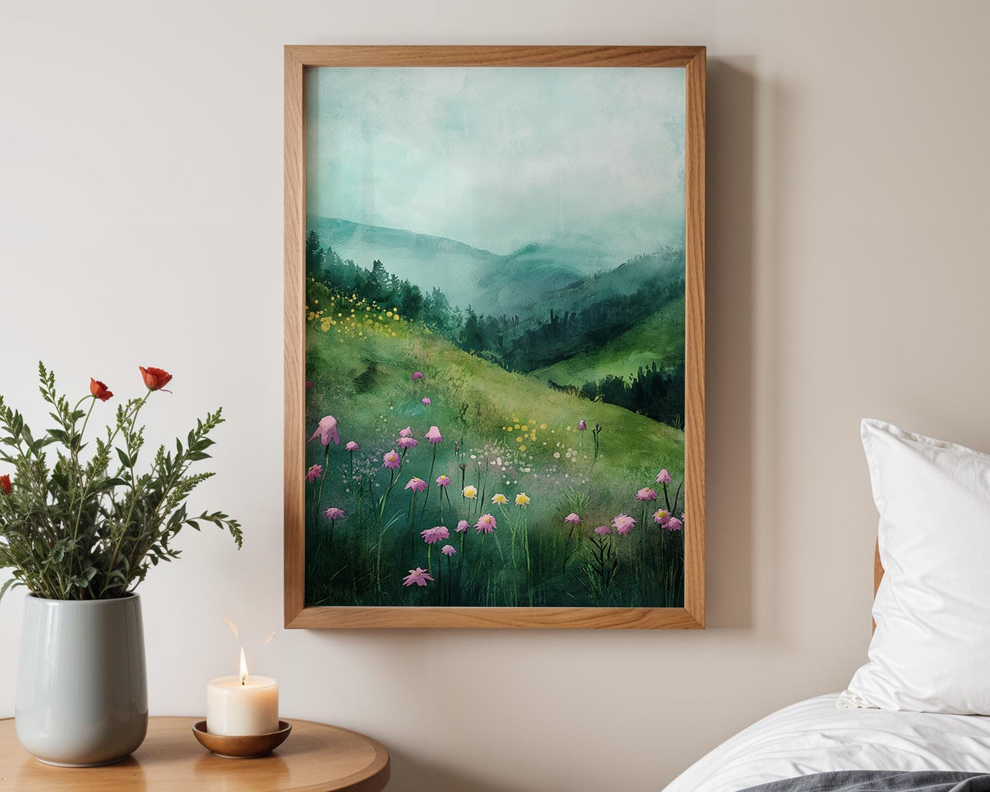 Flower Wall Decor | Premium Decorative Wall Print for Modern Interior Decor