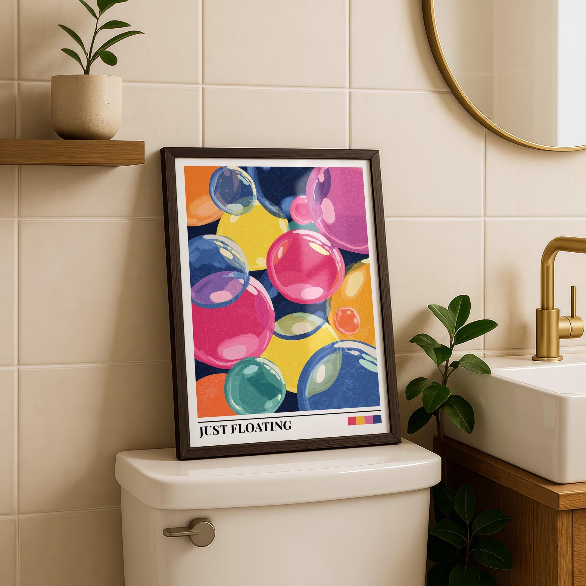 Bathroom Wall Art | Bubble Wall Art