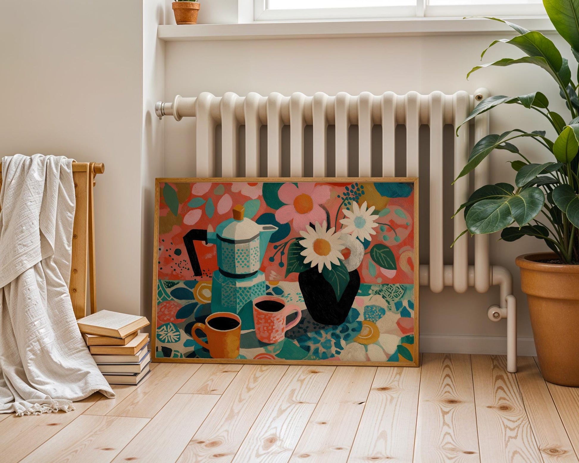 Kitchen Wall Art | Abstract Floral Kitchen Wall Art