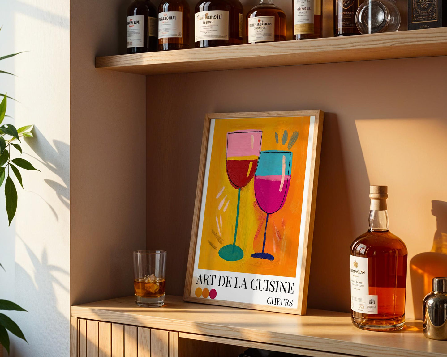 Kitchen Wall Art | Wine Glasses Wall Art
