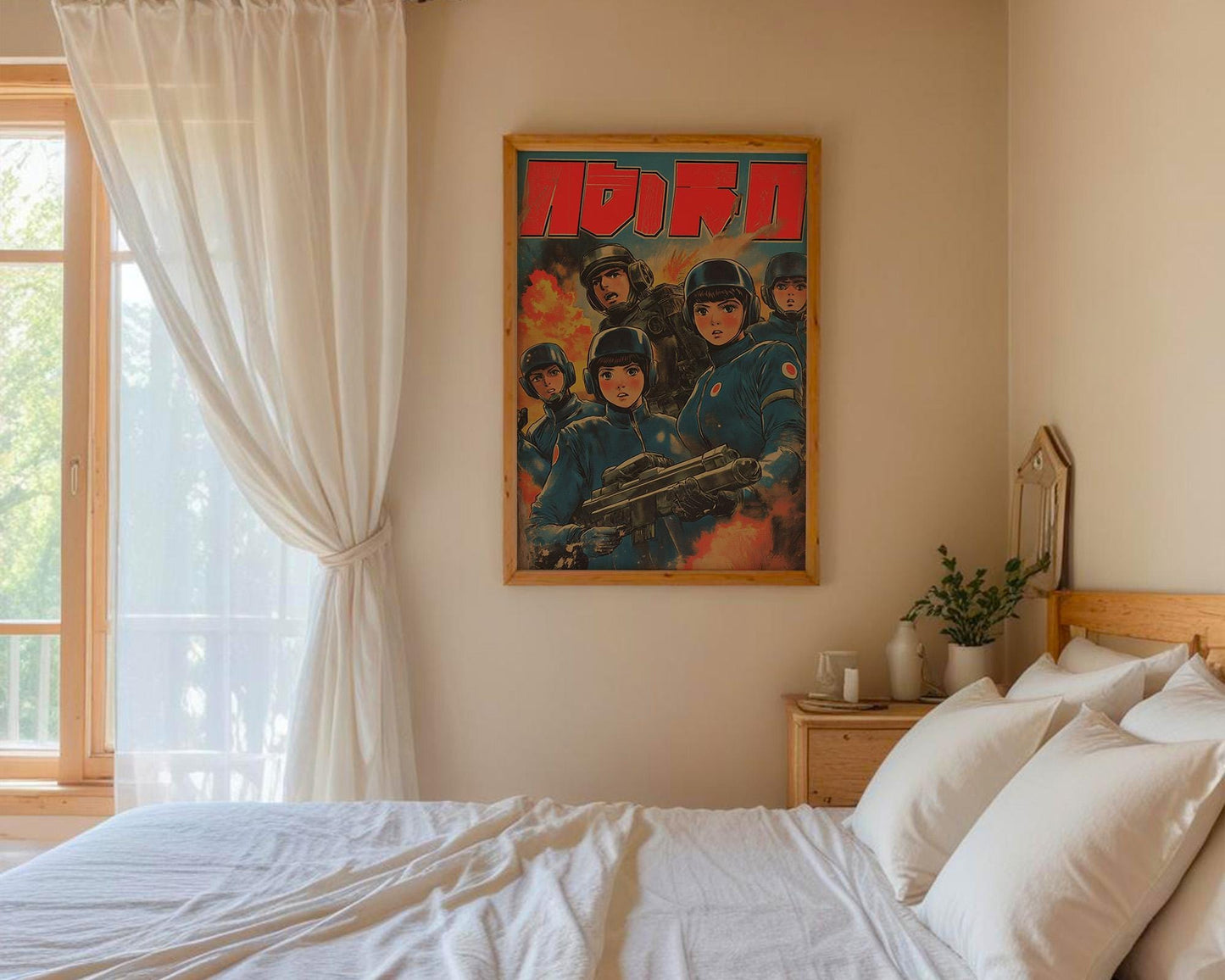 Retro Japanese Anime Poster | 1970s Sci-Fi Manga Print