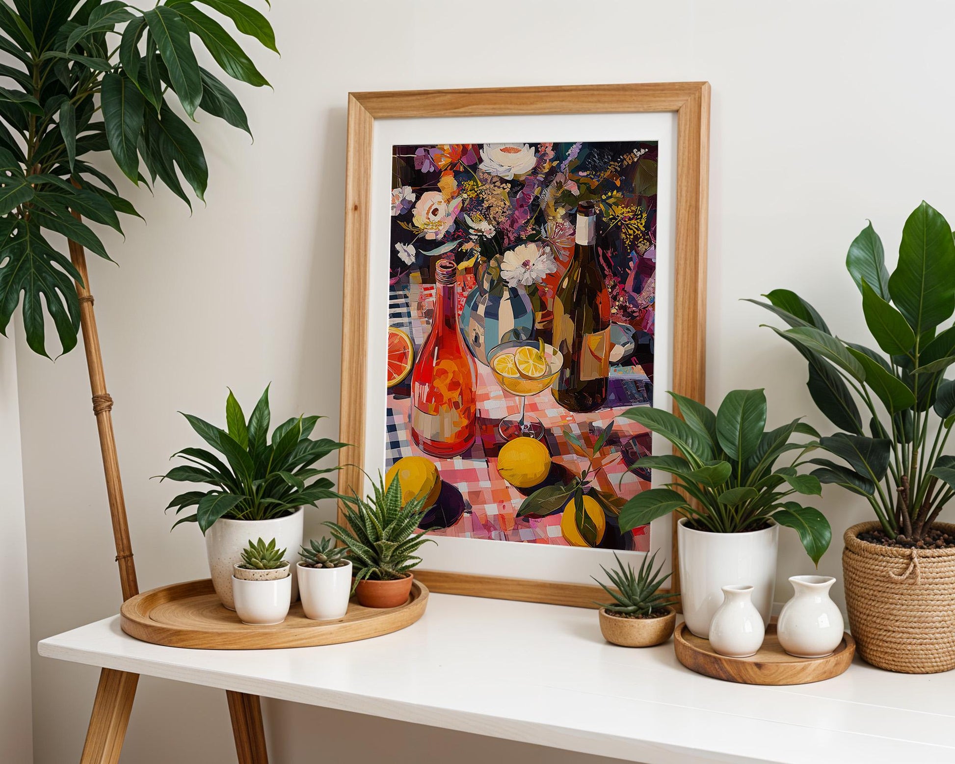 Dopamine Decor | Retro Abstract Floral Vibrant Print