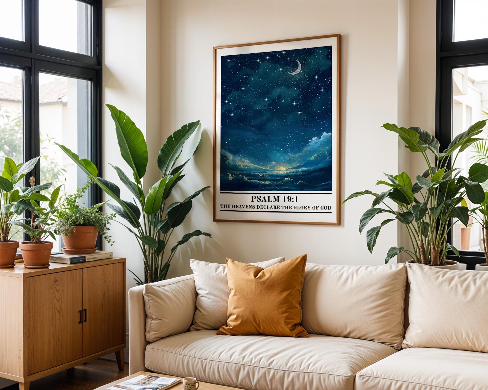 Christian Wall Art | Psalm 19:1 Art Print