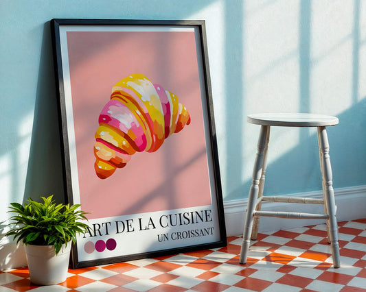 Kitchen Wall Art | Croissant Wall Art