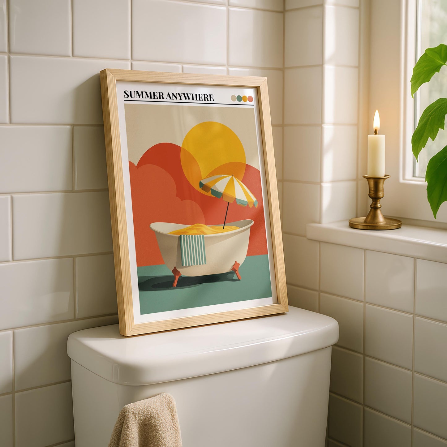 Bathroom Wall Art | Bold Dopamine Decor