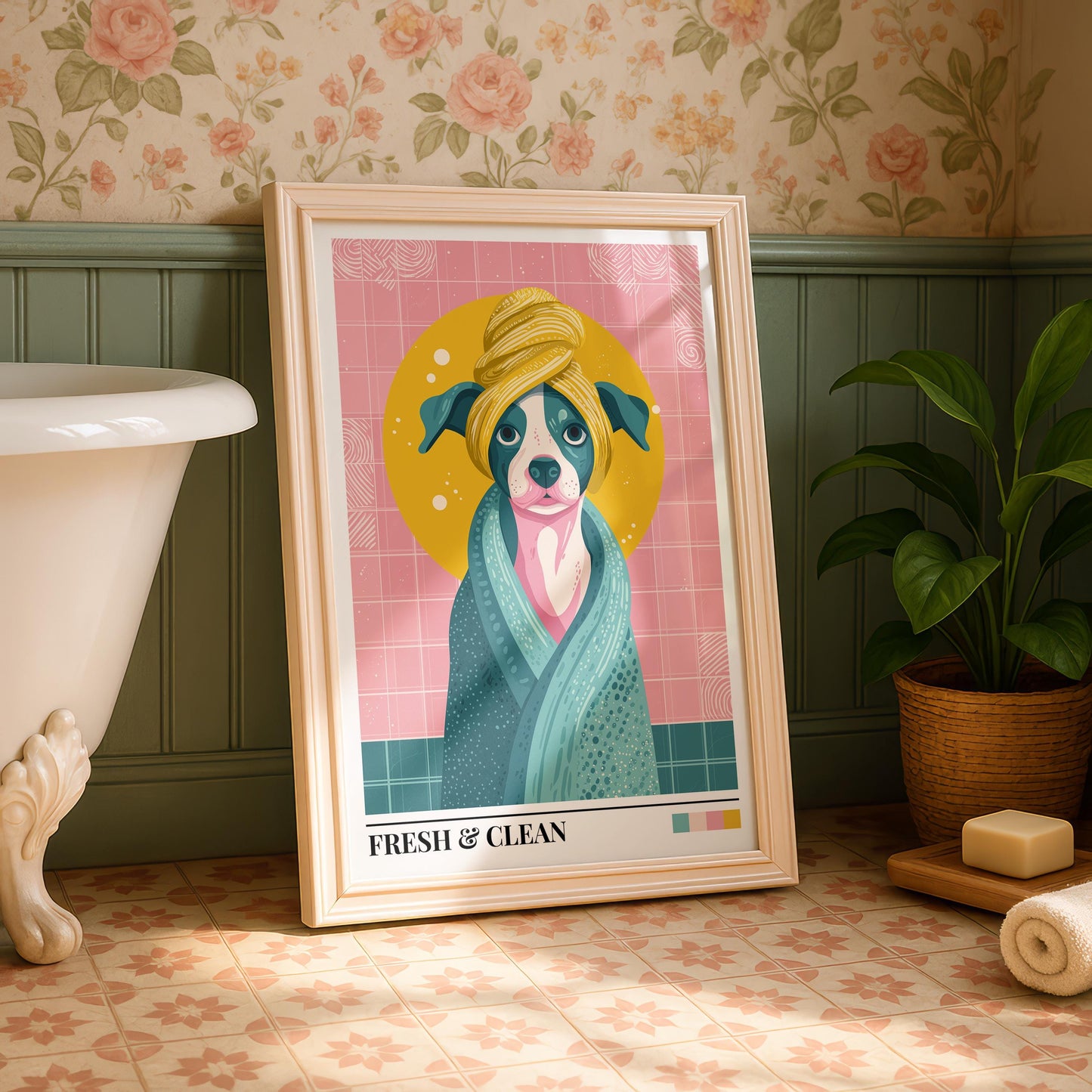 Bathroom Wall Art | Dog Bathroom Decor