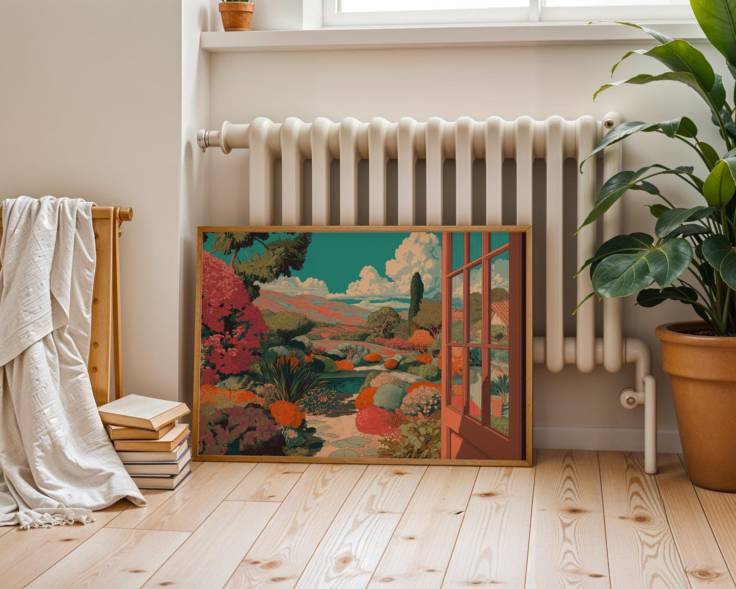 Dopamine Decor | Colourful Floral Garden Boho Art