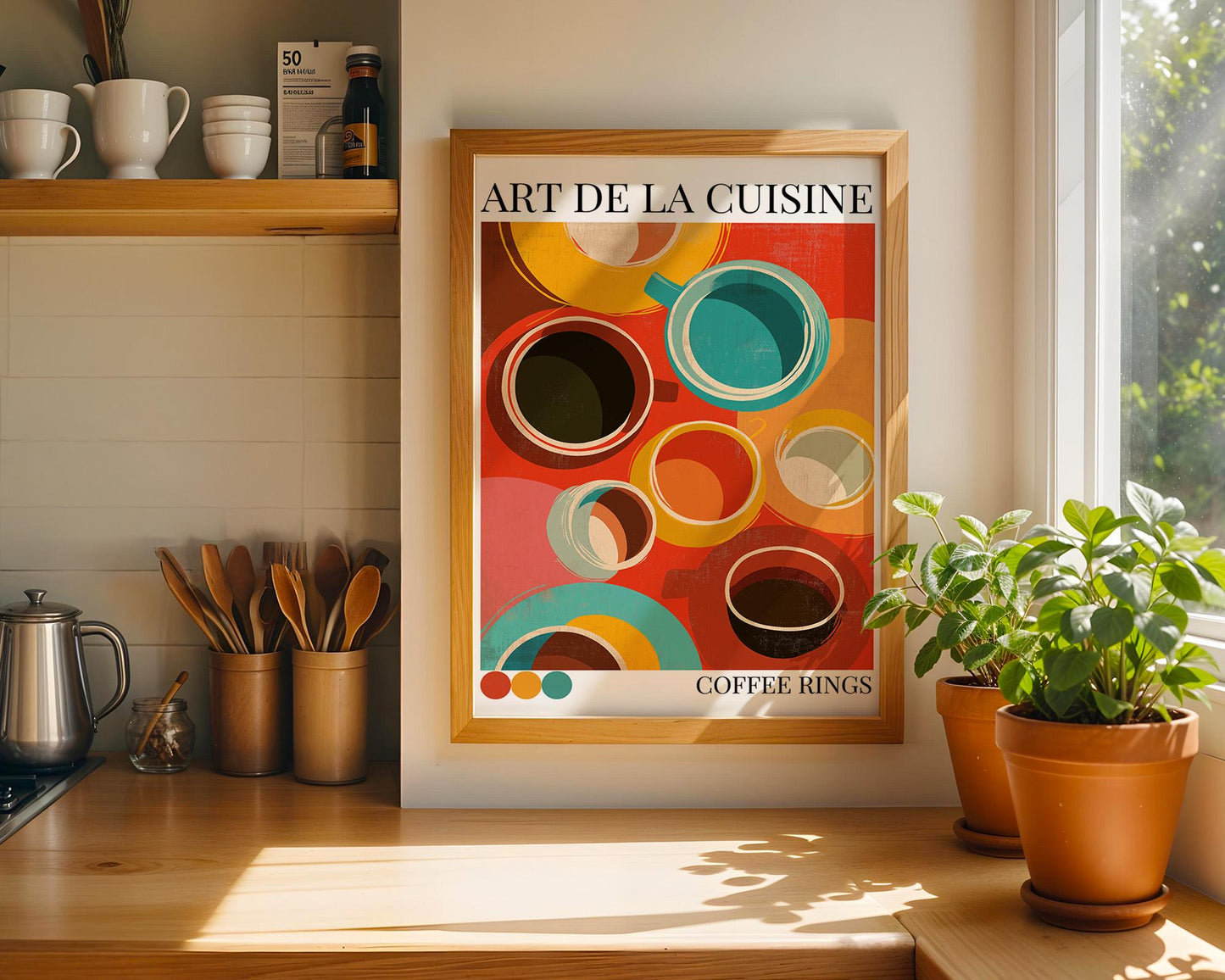 Kitchen Wall Art | Coffee Rings Wall Art