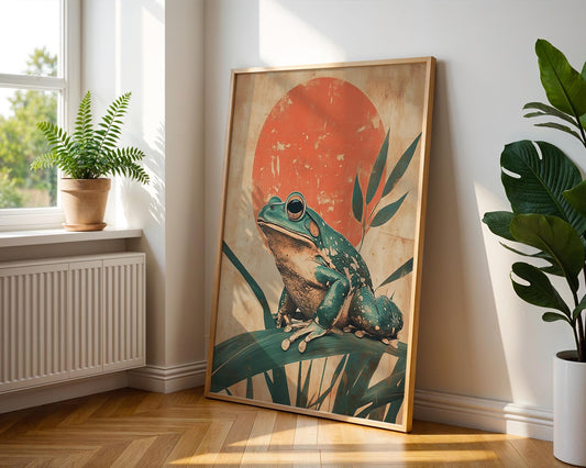 Japanese Wall Art | Japanese Frog Art Print
