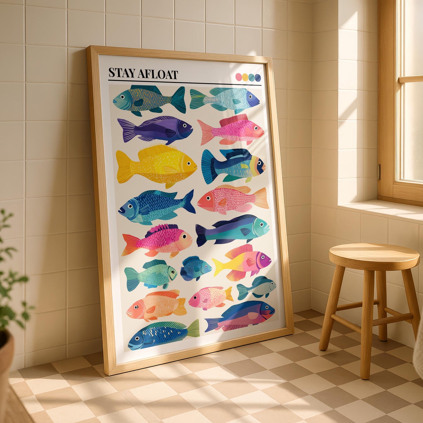 Bathroom Wall Art | Fish Bathroom Wall Art