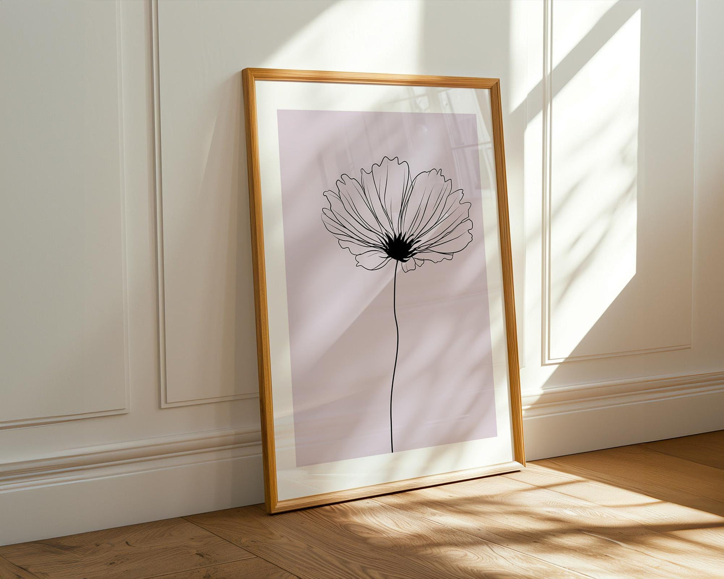 Flower Wall Decor | Floral Minimalist Wall Art