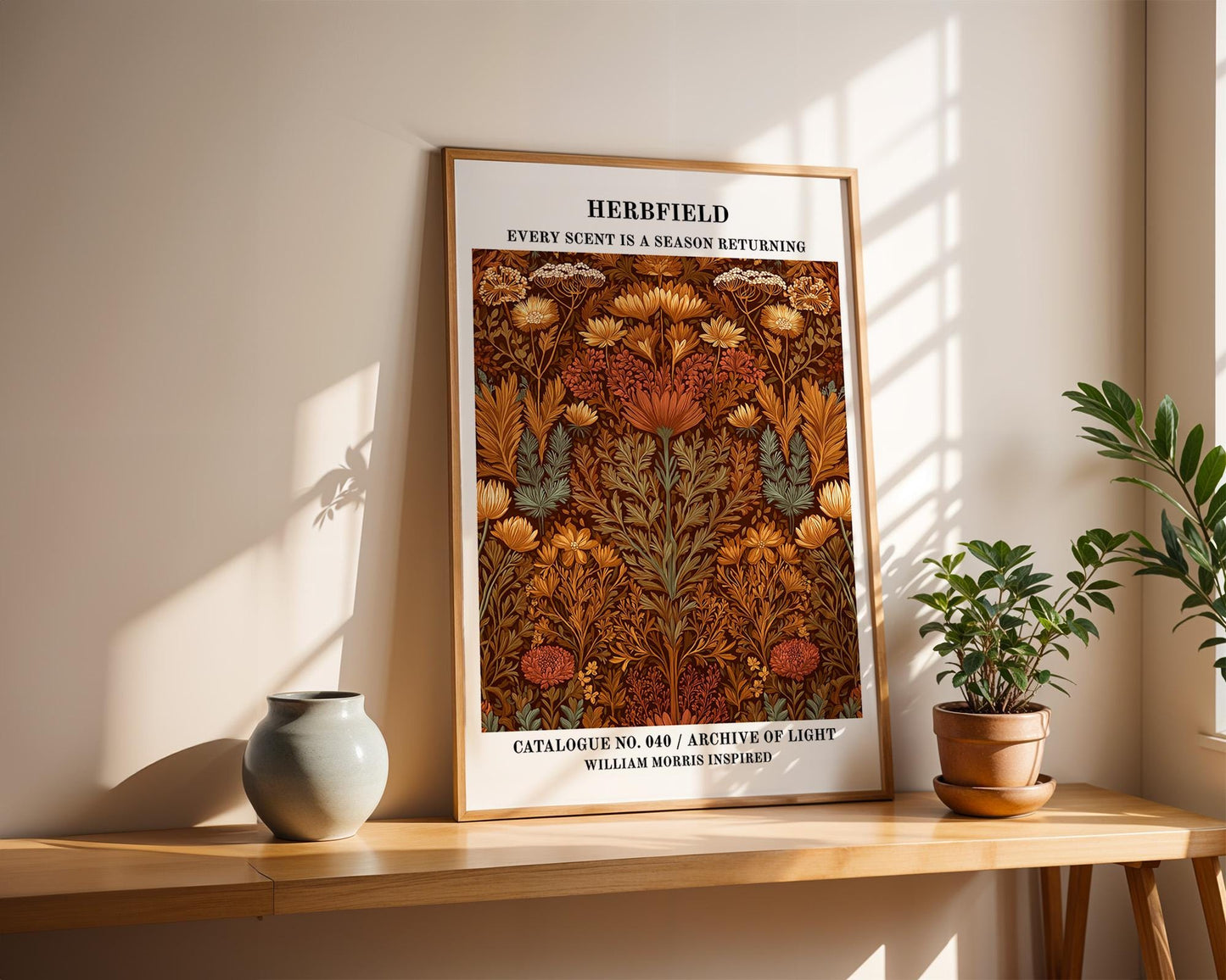 Gallery Wall Art | William Morris Inspired Herb Garden