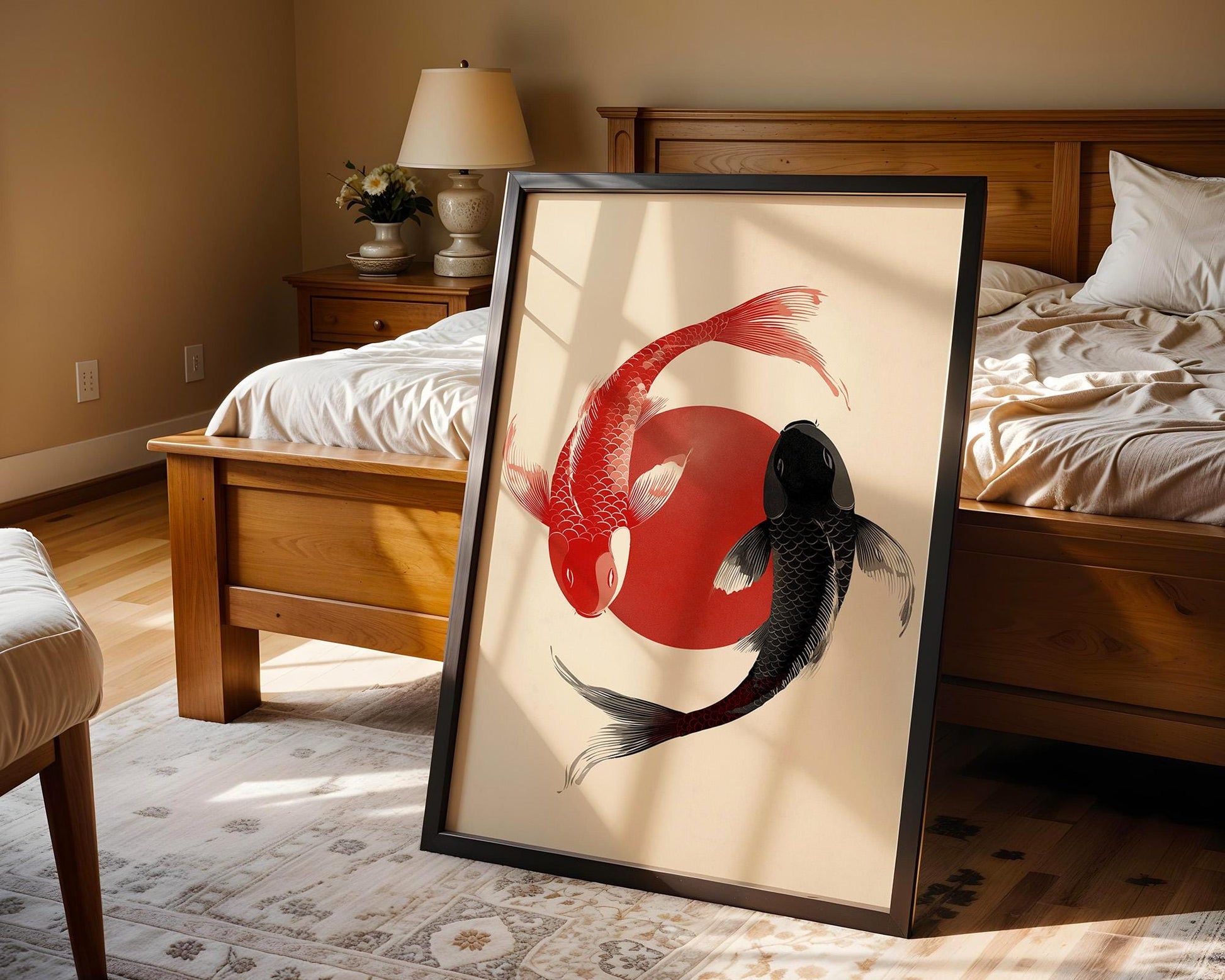 Japanese Wall Art Print | Japanese Koi Fish Poster