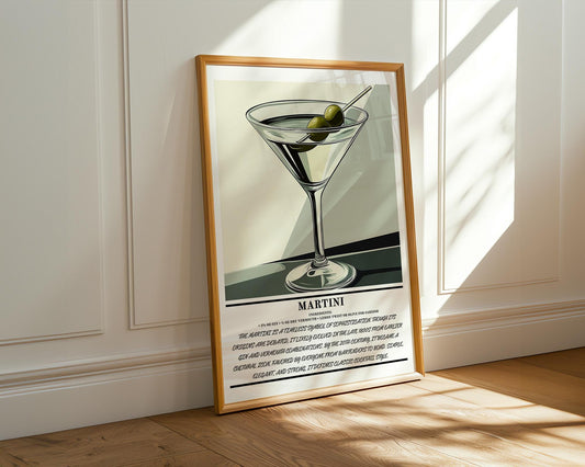 Kitchen Wall Art | Martini Cocktail Wall Art