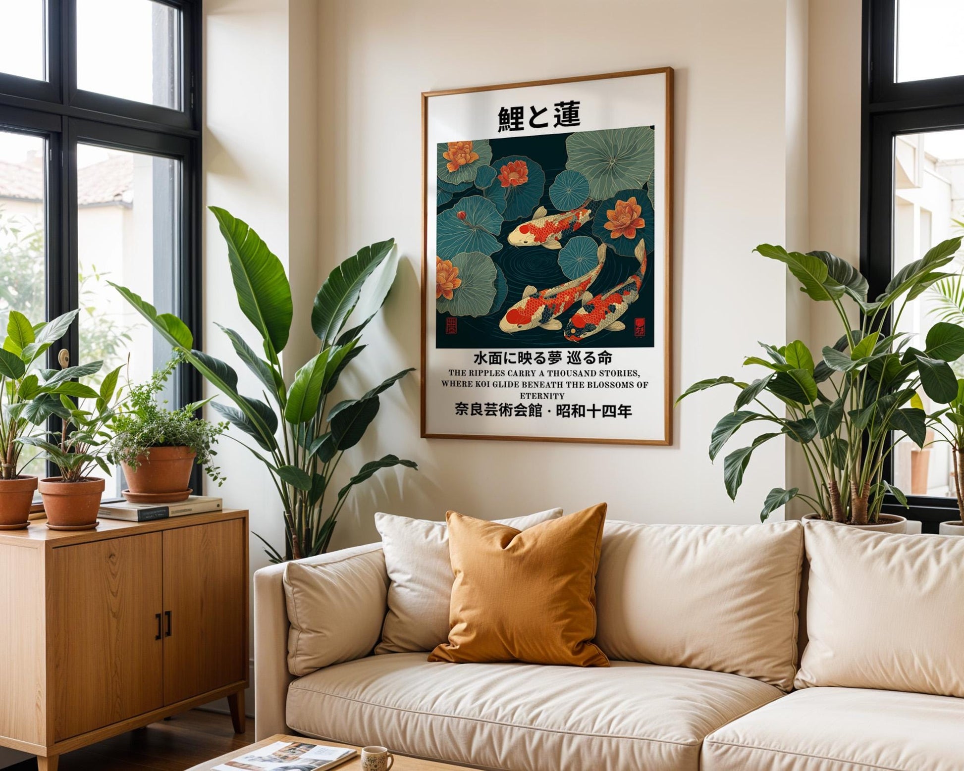 Japanese Wall Art | Japanese Koi Fish Poster