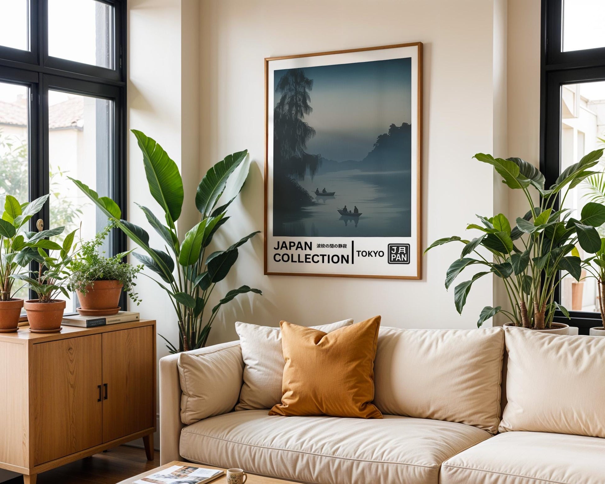 Japanese Wall Art | Misty River Tokyo Collection