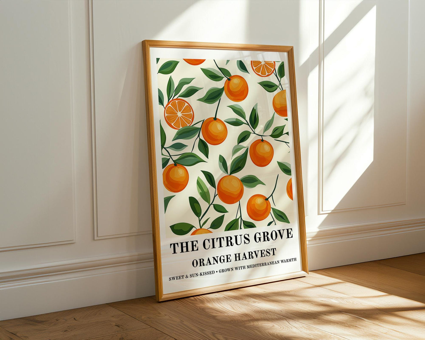 Kitchen Wall Art | Orange Fruit Poster