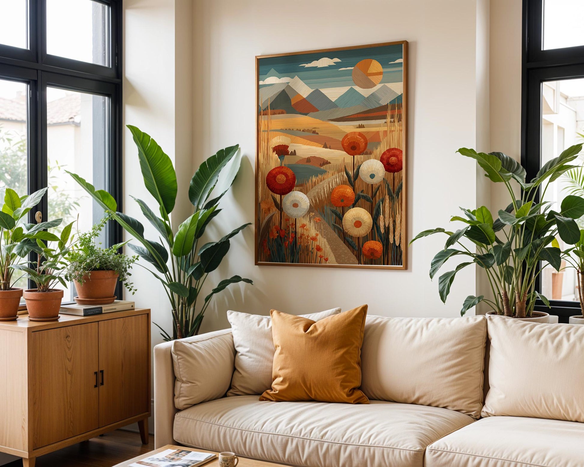 Dopamine Decor Print | Abstract Boho Sun Poster