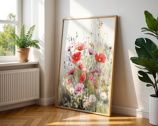 Flower Wall Decor | Wildflower Watercolor Decor