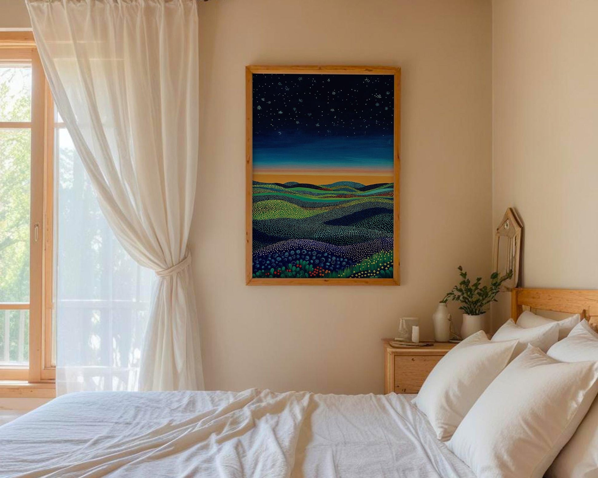 Japanese Wall Art | Starry Night