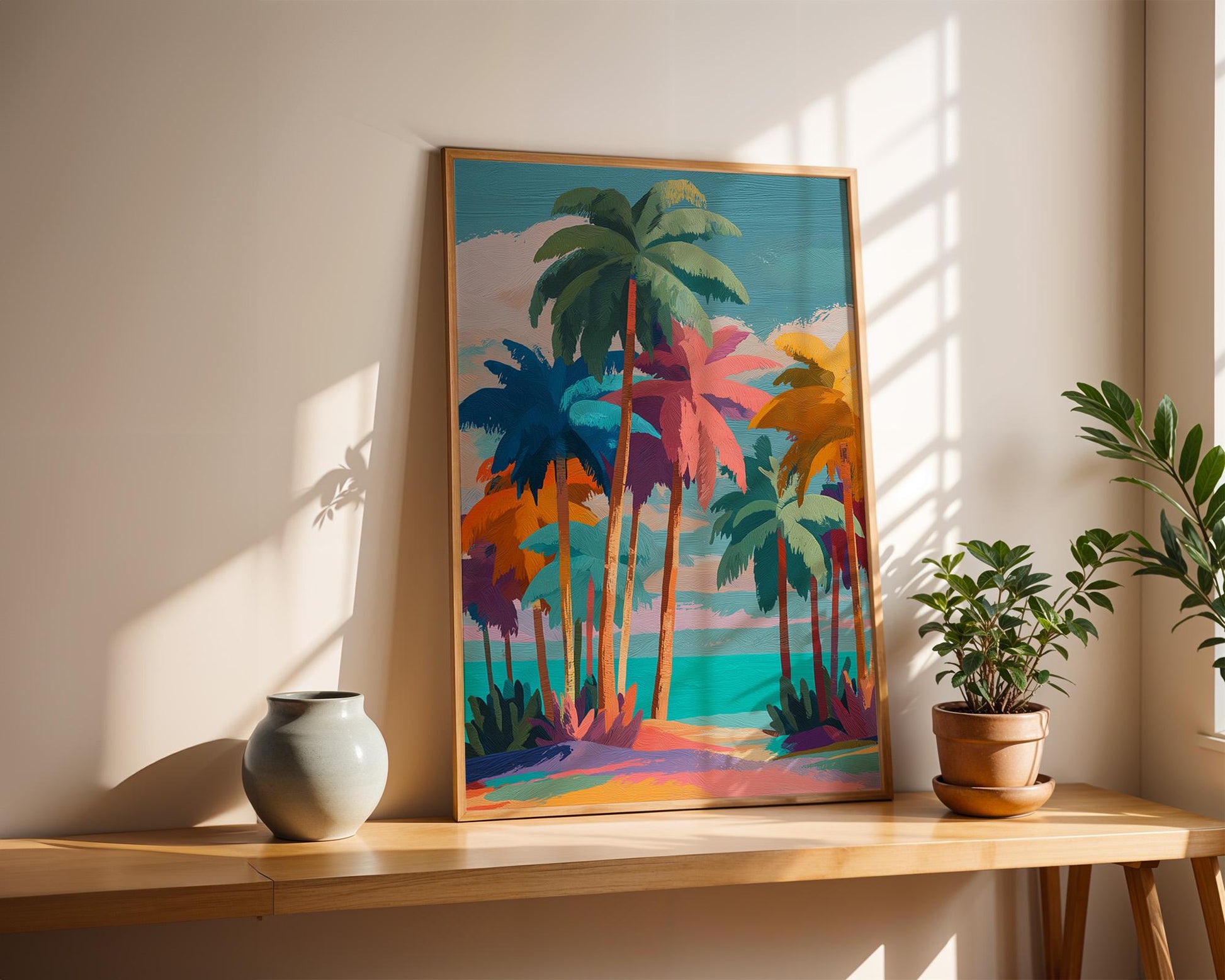 Dopamine Decor | Tropical Palm Abstract Decor