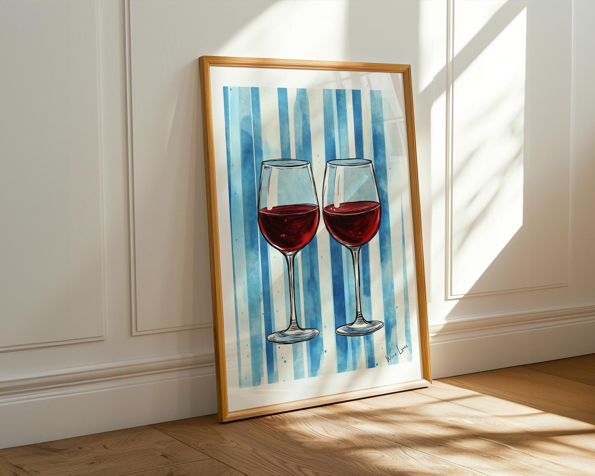 Kitchen Wall Art | Red Wine Wall Art