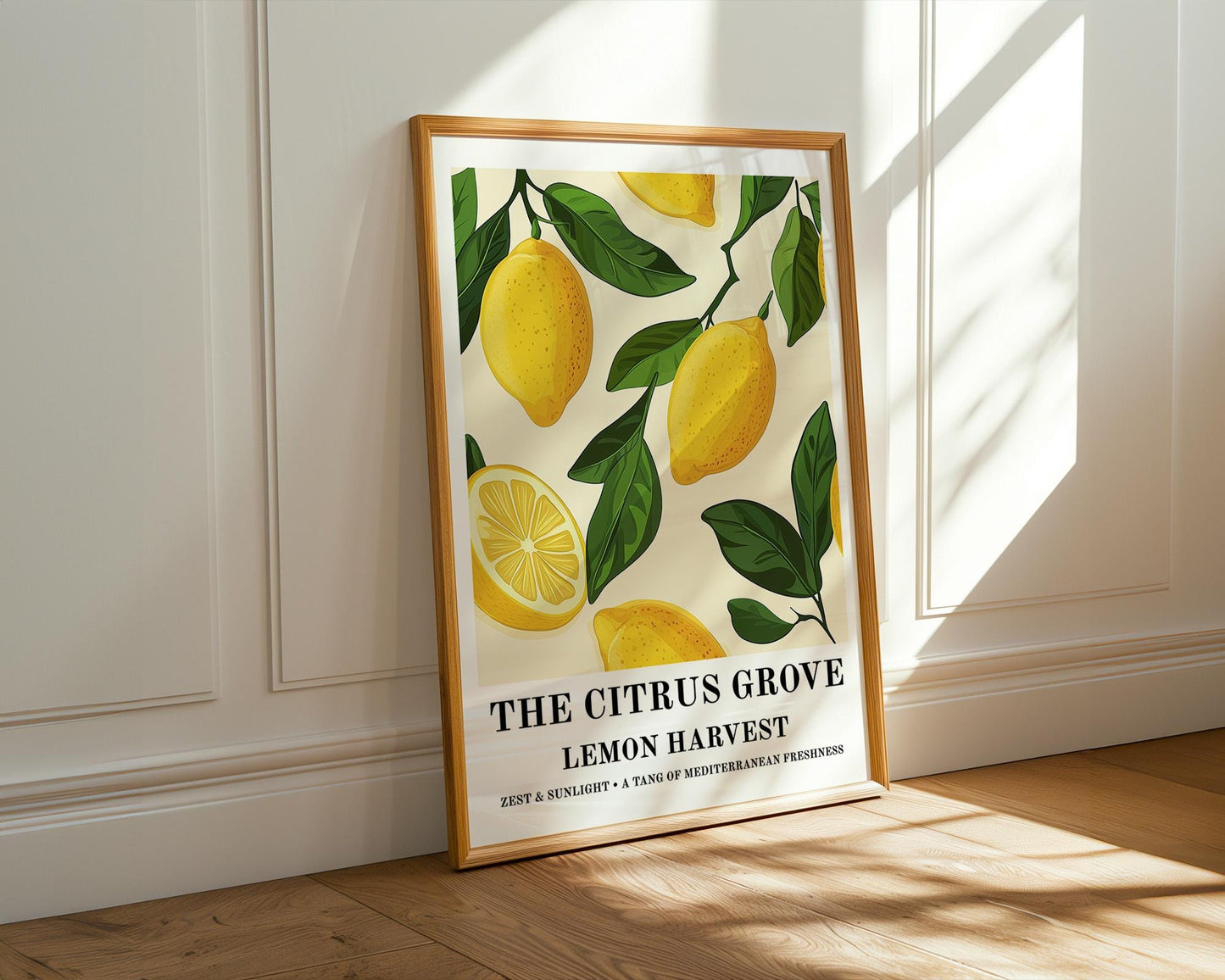Kitchen Wall Art | Lemon Mediterranean Kitchen Wall Art