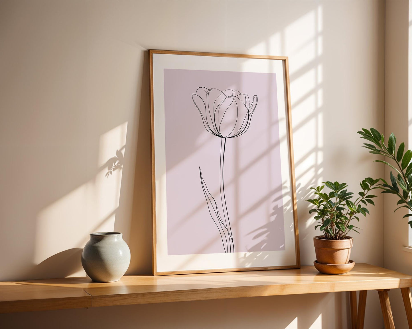 Flower Wall Decor | Abstract Tulip Poster